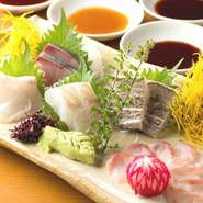 お造り盛り合わせ　五種(一人前)