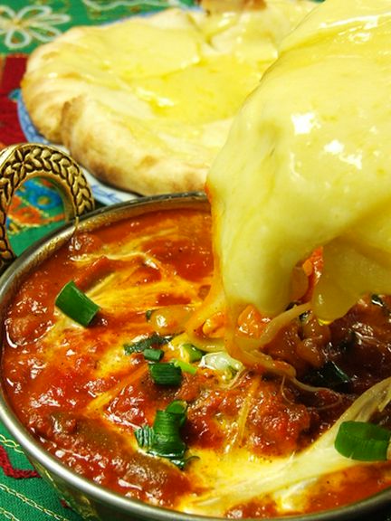 熟練のインド人シェフがつくる本格インド料理です