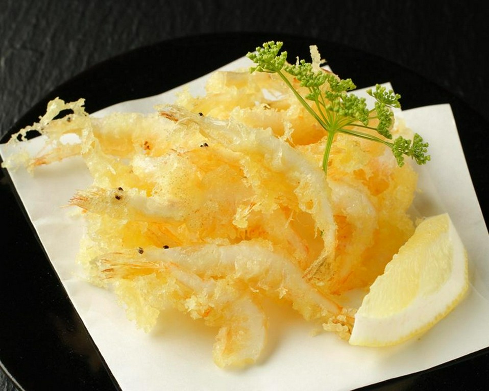 富山湾の白い宝石 白海老の天婦羅