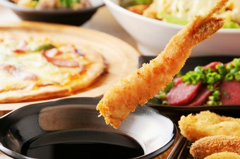 [新年会にも]2.5時間飲放題付!通天閣食べ放題付き!!新世界ゆったり♪豪華コース(2名様から/前日迄要予約)