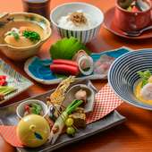 産地にこだわり、鮮度抜群の厳選素材を使った日本料理の数々