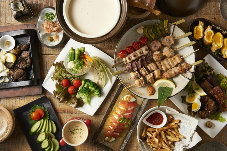 ぐらがらの地産地“笑”の高級食材のヘルシーなお料理が楽しめる女性のお客様限定のプチ贅沢な女子会コース