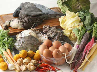 三浦産の食材を使った料理が並ぶ、隠れ家的な一軒家レストラン