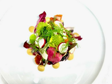 Wメイン、4皿のショートコース
Seasonal 4 course Short Lunch Menu