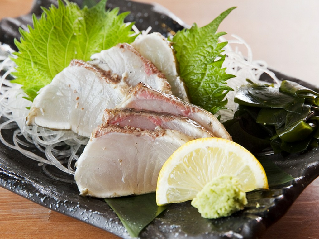 カンパチのわら焼き　（塩・ポン酢）