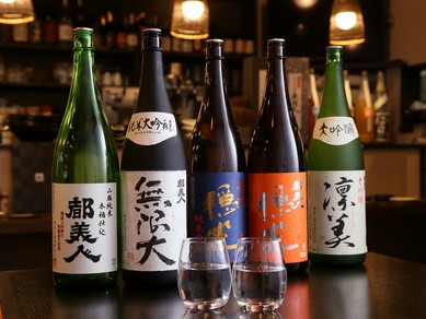 こだわりのお酒が種類豊富。お気に入りを探してみる楽しみも
