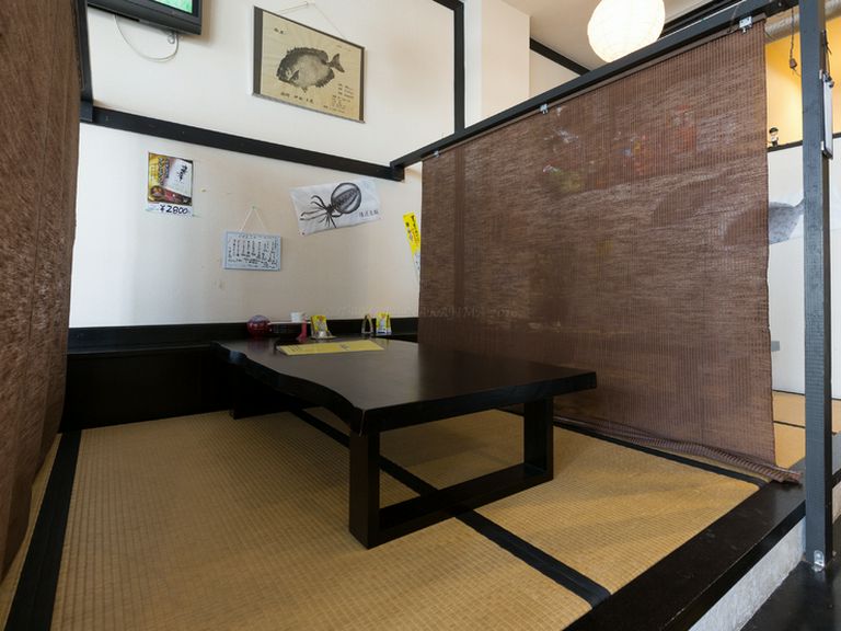 幅広いシーンで大活躍、ゆったりと食事を楽しめるお座敷席