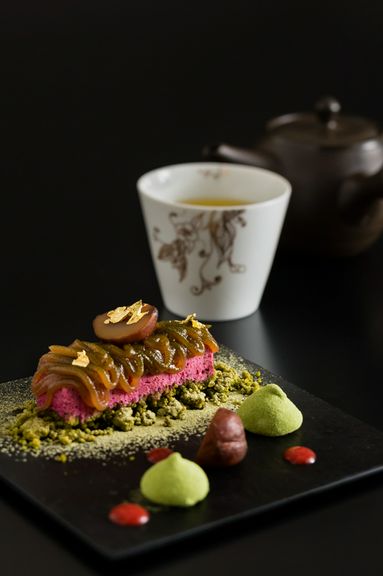 抹茶を使ったスイーツにも、上林春松本店のお茶を使用