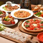 創作イタリアン料理が食べられるお店です。基本の料理をベースに、【関内ビアホールトマト酒場】のシェフがアレンジを加えてオリジナル料理に仕上げています。