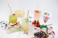 Xmasシーズン限定の見た目にも華やかなこだわりのアルコール2種、ノンアルコール2種の楽しいドリンク達♪