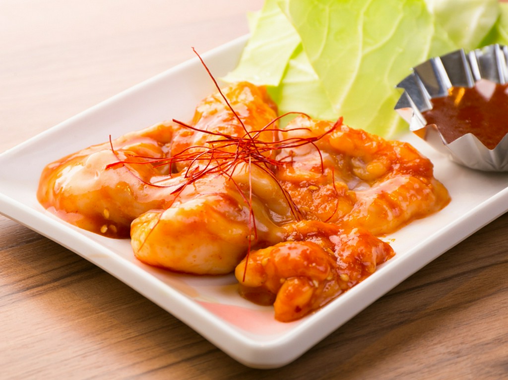 鮮度の良さ抜群。たれとまた違う甘辛みそ『小腸　辛みそ』　