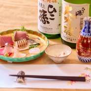 新鮮な魚介や肉料理。日替わりのメニューで旬の食材を楽しむ