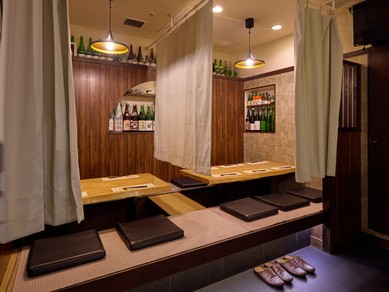 それぞれに配慮が行き届いている、居心地の良い個室及び半個室