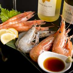 新鮮な海老ならではのプリプリ食感が楽しめる『生海老』