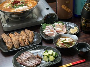 류큐 숯불 닭 꼬치 가네마루 푸시 가게
