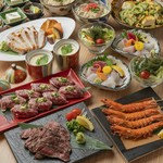 A5/A4等級「もとぶ牛」の希少部位イチボをメインに、厳選した食材のお料理全10品のが楽しめるプランです。