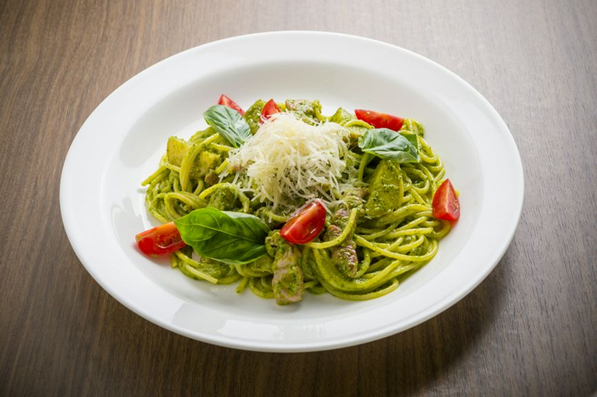 豊かな香りを大切にしている『ジェノバ風スパゲッティ』