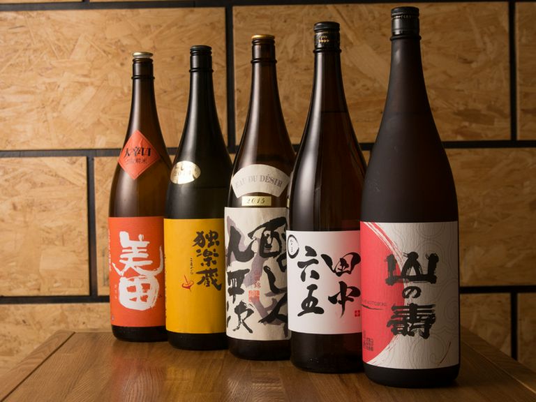 焼酎だけに有らず。日本酒にもこだわり多種多様な銘柄が充実