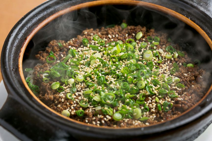 肉そぼろ入り土鍋ご飯