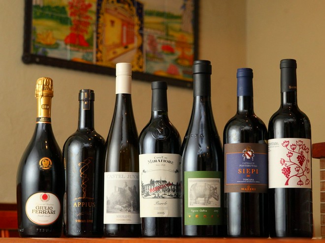 ワインにこだわっている