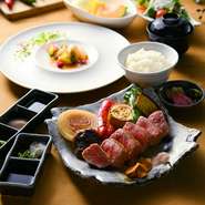お勧めの黒毛和牛を味わえるランチをご用意致しました。味わう美味しさ、ちょっと贅沢なランチを・・・・。様々なニーズにお応えしたシェフ自慢のランチ。！