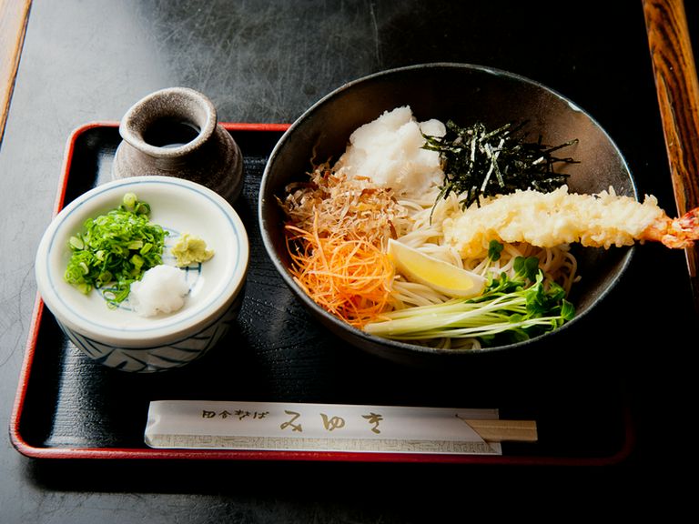 えび天とたっぷり野菜がさっぱりとした味わいを醸し出す『えび磯おろし』