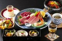 ■厳選焼肉三種<おおいた和牛カルビ/ハラミ/タン塩>
■海老■季節野菜■前菜■サラダ■選べるごはん物
■デザート■コーヒー