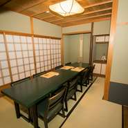 和の雰囲気を大切にした落ち着きのある個室