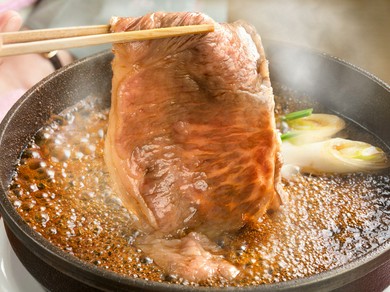 甘みのある芳ばしい割下の香りが食欲を刺激