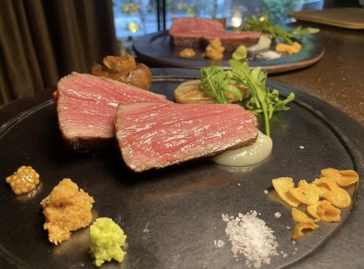 ◆Hidangan Steak SAPI KOBE 150g◆Hidangan di mana Anda dapat menikmati sepenuhnya daging sapi Kobe yang dipanggang dengan arang.