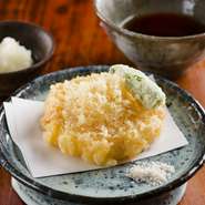 サクッとした食感の中に芳しい香りと旨みが広がる『天だね』