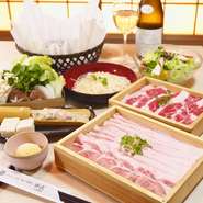 国産和牛とブランド豚しゃぶ両方楽しめて飲み放題付き！大人の食べ飲み放題！！