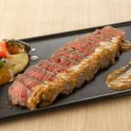 黒毛和牛　赤身肉のステーキ