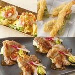 趣向を凝らした料理を堪能できる「厳選コース」