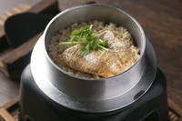 のどぐろの炊き込みご飯。究極の釜飯をお召し上がりください。