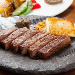 噛むほどに肉汁が口の中に溢れる「近江牛」の『牛肉と焼き野菜』