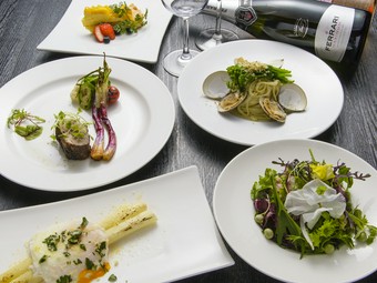 旬の野菜をふんだんに使った『おまかせコース料理』