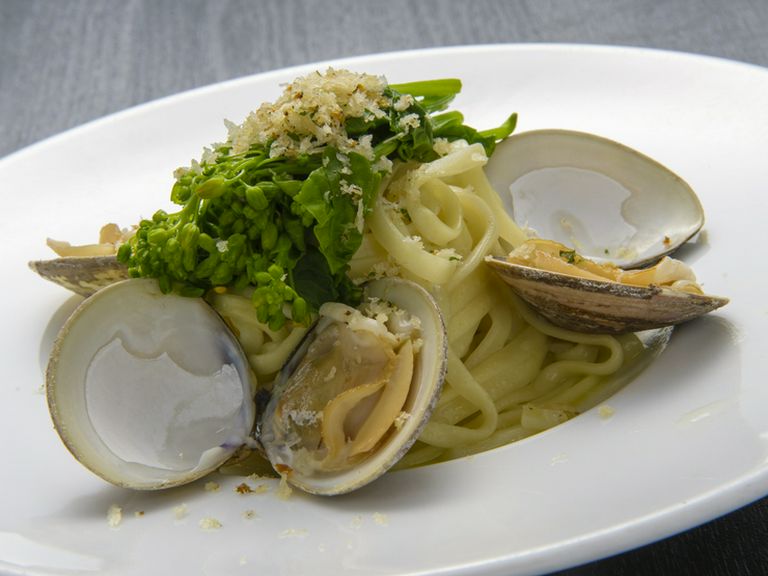 春を堪能『ハマグリと菜の花のパスタフレスカ』