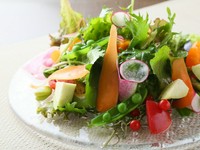 季節のお野菜を中心に、体に優しい順番で。
全６品のおまかせコース。

