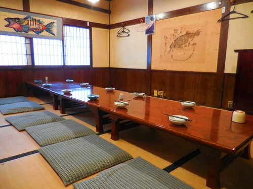 2Fの座敷です。個室として最大25名様まで収容可能です