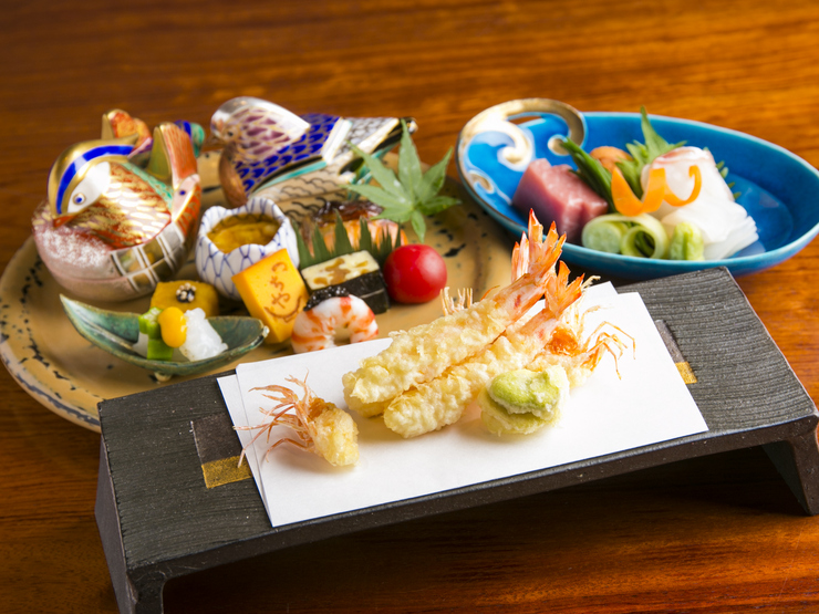 Tempura course from 23,000 yen