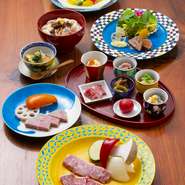 ・先付
・創作一品
・本日の炭火焼肉(二種)と焼野菜
・本日の希少部位(一種)
・炭火 焼きすき
・本日のお食事
・季節のデザート