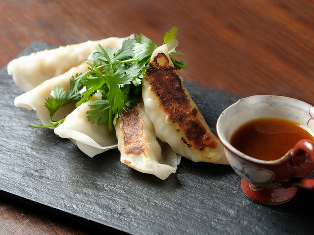 野菜の旨みを満喫する『シンプル野菜餃子　～トマト醤油～』