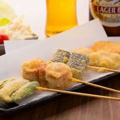 店主オススメの一番人気『串揚げ5本セット』