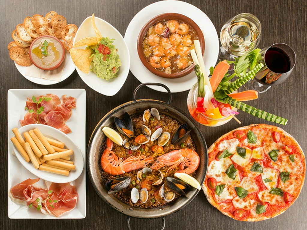 【2時間飲み放題付】スペイン料理スタンダードプラン＜全８品＞