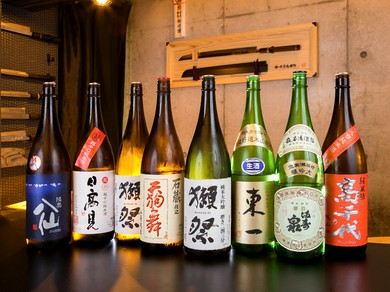 和食と日本酒の相性は抜群。選りすぐりの逸品のおともに