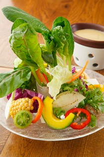 食べて納得の『新鮮野菜のバーニャカウダー』