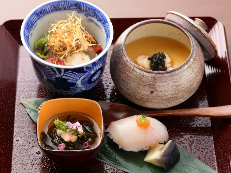 市場で見極め厳選した食材だけを使った、季節を感じる旬の味わい『壱の膳』（お昼のメニュー）
