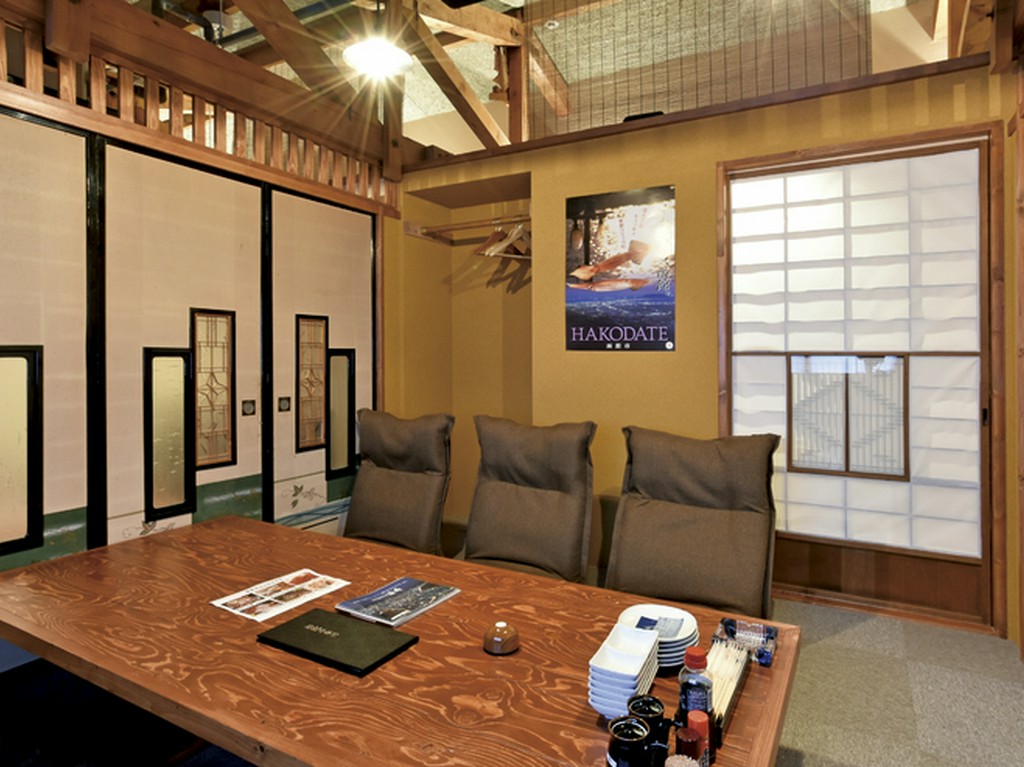 2階席は料亭の様な佇まい。