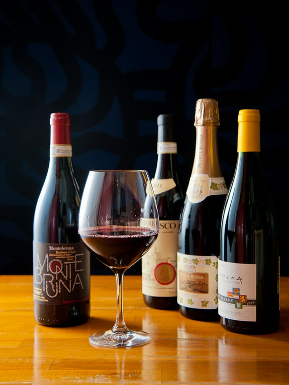 ワインは全てイタリア産。心ゆくまで存分にイタリアに浸れる
